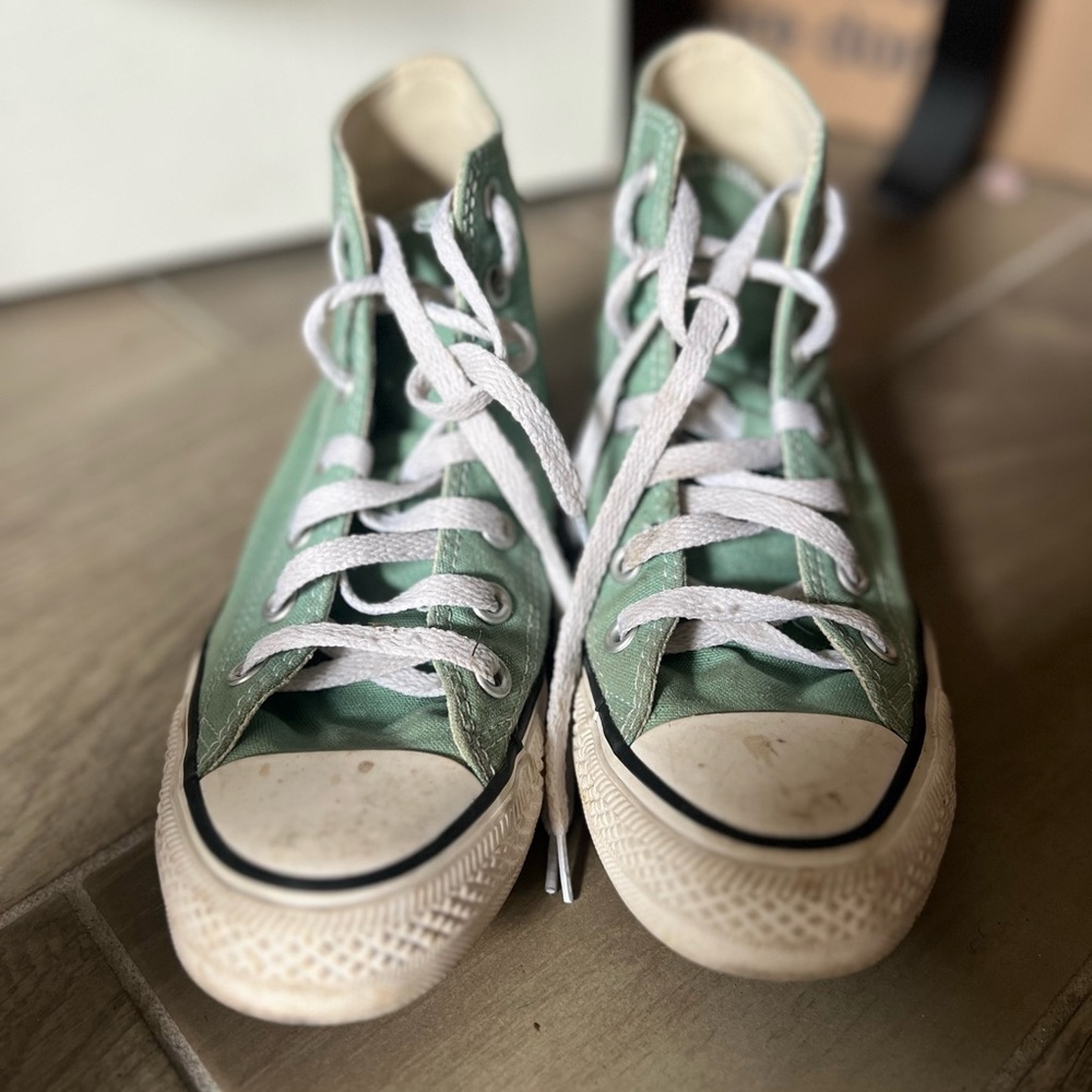 Green High-Top Converse
